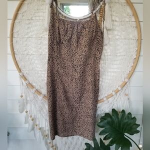 Animal Print Babydoll Dress Size Medium